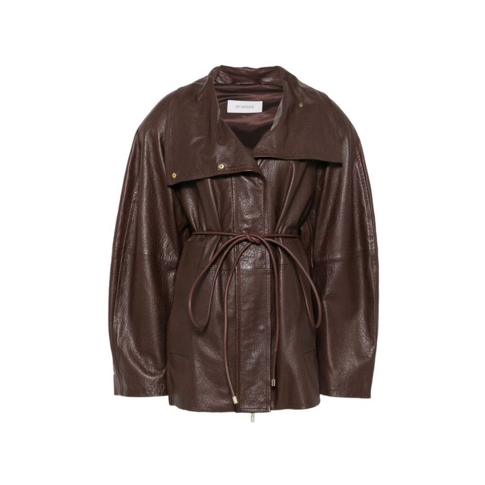 Sportmax Brown Jackets - Leather Jackets Women